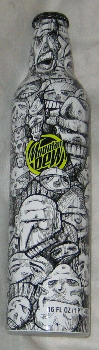 Mountain Dew Limited Edition Mark Smith Happy Head Green Label Art Can