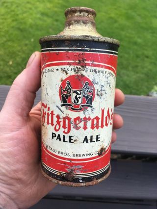 Fitzgerald Pale Ale Cone Top Beer Can Troy,  Ny.  32 - 12 - 1 - T.