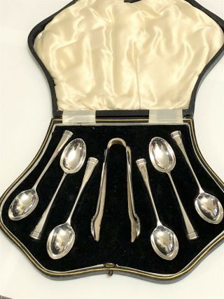 Sterling Silver Spoons & Tongs - G W Shirtcliffe & Son - Sheffield - 1941