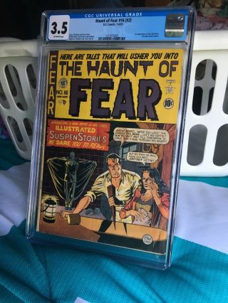 Haunt Of Fear 16 (2) Cgc 3.  5 First 1st Old Witch Appearance Key Ec
