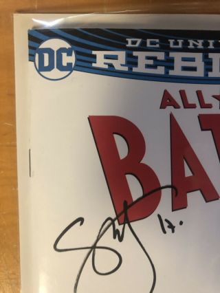 DC Comics All Star Batman 1 Blank Cover Signed Synder Romita Batman Sketch 2