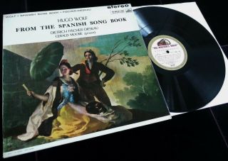 Hugo Wolf: Spanish Song Book - Dieskau / Moore Hmv Asd 378 Ed1 Lp