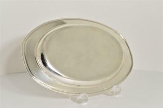 Vintage Antique Weidlich Sterling Silver Small Oval Tray 8060 109.  12 Grams 2