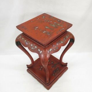 H736 Chinese Decorative Stand Of Old Lacquerware Of Appropriate Work And Pattern