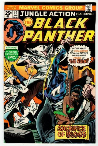 Jungle Action Black Panther 19 - Nm Marvel 1976 Vintage Comic