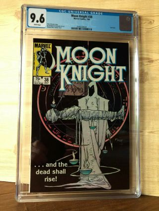 Moon Knight 38 (jul 1984,  Marvel) Cgc 9.  6 Last Issue Kaluta Cover