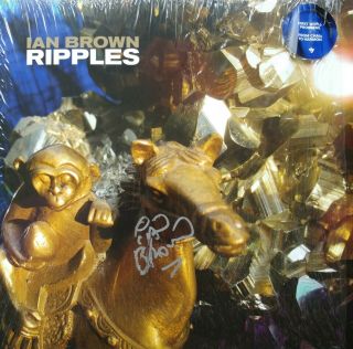 Ian Brown - Ripples - White Vinyl Lp - Signed (rough Trade In - Store)