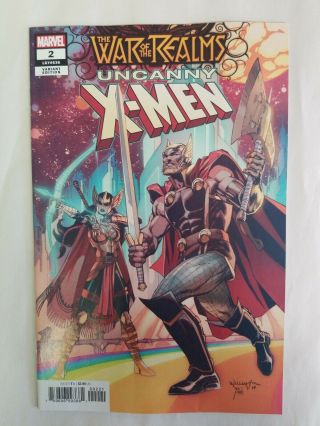 War Of The Realms Uncanny X - Men 2 Marvel 1:25 Scott Williams Variant Cover Nm