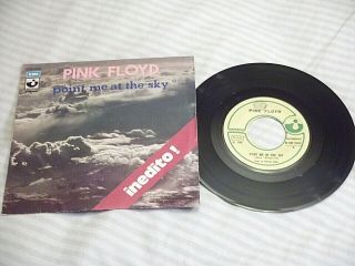Pink Floyd " Point Me At The Sky " Rare Italian 7 " Single Harvest Record Label