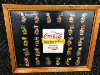 Enjoy Coca Cola World Cup 1994 Pins Coke Soccer Football Lapel Pin Set