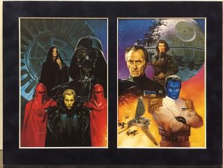 Dave Dorman Star Wars The Dark Side Pro Suede Matted Art Print Darth Vader Jedi