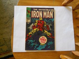 The Invincible Iron Man 1 (jan.  1968,  Marvel Comics) Stan Lee,  Premiere Issue