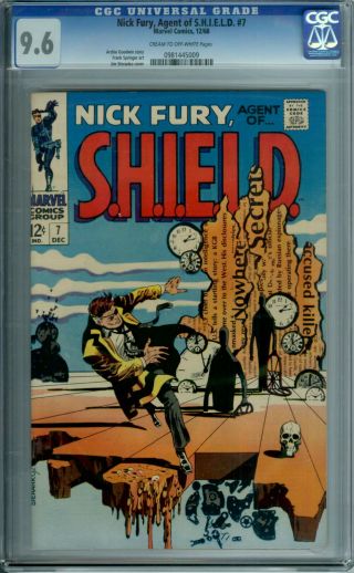 Nick Fury Agent Of Shield S.  H.  I.  E.  L.  D.  7 Cgc 9.  6 C/ow Pages
