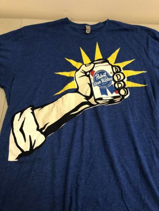 Vintage Pabst Blue Ribbon Beer Shirt Xl Extra Large