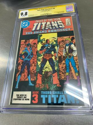 Tales Of The Teen Titans 44 Cgc Ss 9.  8 Nightwing Signed By Perez Holy Grail
