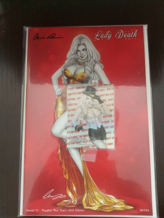 Lady Death Sworn 1 Naughty Years 2019 Var Cover By Elias Chatzoudis 39/225