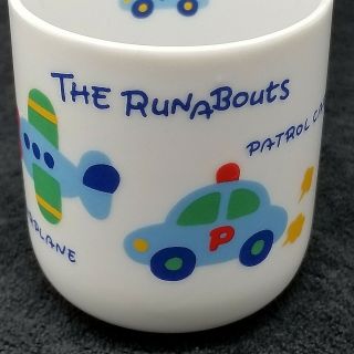 Sanrio The Runabouts Tea Cup Mug 1984 Vtg Japan airplane car ufo ship helicopter 2