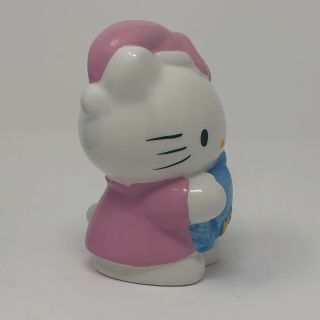 RARE Sanrio Hello Kitty Vintage 1997 Ceramic Piggy Coin Bank Blue Pillow Japan 4