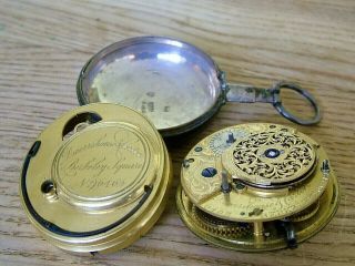 Antique Dwerrihouse & Carter Verge Fusee Pocket Watch Pair Case Spares & Repairs