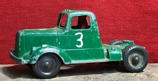 Vintage Tootsietoy Tootsie Toy Truck Cab Orange Made In Usa Vtg Metal 60s?