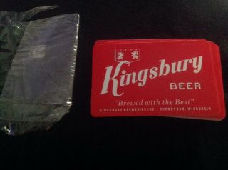 Vintage Kingsbury Beer Playing Cards,