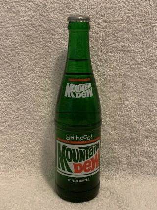 Rare Full 12oz Ya - Hooo Mountain Dew Acl Soda Bottle Hard To Find