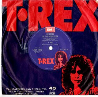 T Rex - Children Of The Revolution - Rare Ep 7 " 45 Vinyl Record 1972