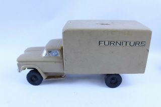 Vintage Wood & Resin Furniture Delivery Box Truck Buddy L? Sample? 12 Inch Truck