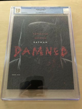 Batman Damned 1 Cgc 10.  0 White Page Black Label