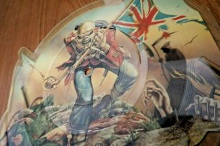 Iron Maiden|the Trooper|rare Shaped Picture Disc 1983|7 " Vinyl Record