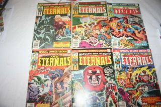 Marvel Eternals 1,  2,  3,  4,  5,  6,  Unread Jack Kirby 1976 Movie Soon