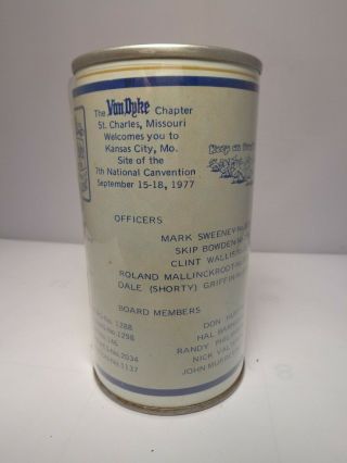 BCCA 7th CANVENTION 1977 VAN DYKE CHAPTER MISSOURI ST.  CHARLES BOCK BEER CAN 4