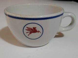 Vintage Mobil Pegasus Horse Coffee Tea Mug Cup Oil Vintage Shenango China Usa