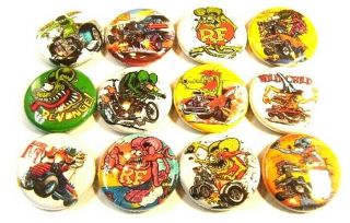12 RAT FINK Ed Big Daddy Roth Weird - Ohs ONE Inch Buttons 1 