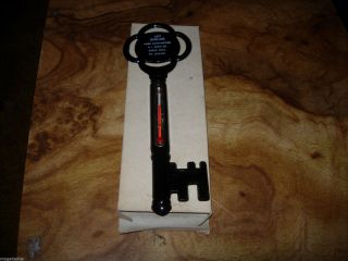 3 Vintage Sodus,  MI advertisement thermometer Plastic Key 4