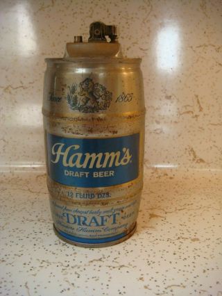 Vintage Hamm’s Beer Barrel Lighter