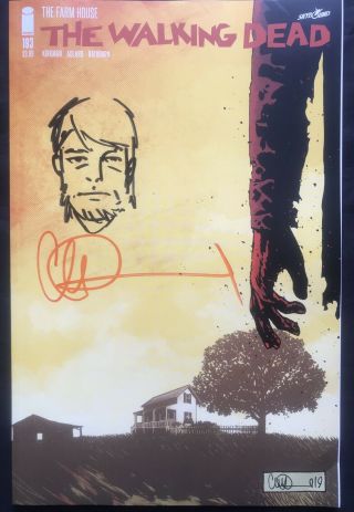 Walking Dead 193 W/rick Grimes Re - Mark & Signed By Charlie Adlard 1st Print