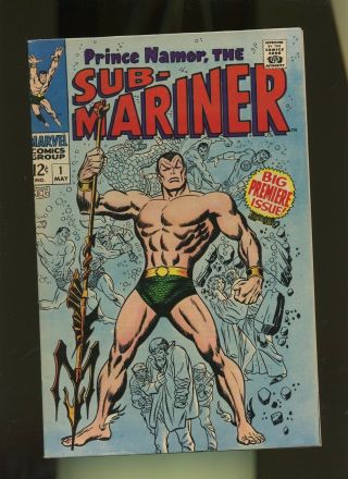 Sub - Mariner 1 Vf/fn 7.  0 1 Book Marvel Comics 1968 Fantastic 1st Issue Vol.  1
