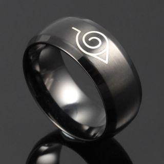 Naruto Akatsuki Uchiha Itachi Logo Ring Titanium Alloy Ring Ring