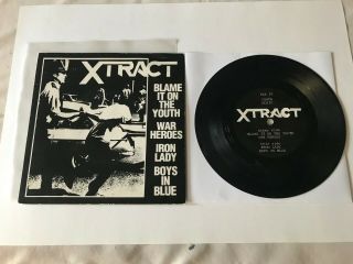 Xtract Blame It On The Youth Punk 7 " Single Classic Oi 70s Pax