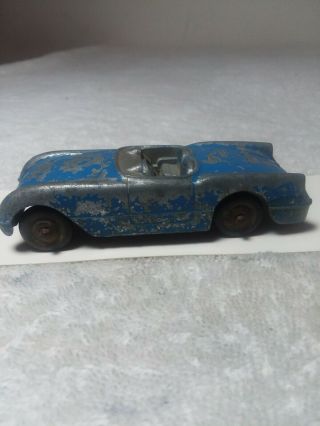 Vintage Tootsie Toy Blue Chevrolet Corvette (1950 Era)