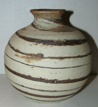 Japanese Agate Ware Banko Pottery Vase Wax Customs Seal on Base 2