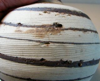 Japanese Agate Ware Banko Pottery Vase Wax Customs Seal on Base 6