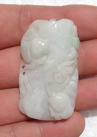 Cina (china) :very Fine Chinese Carved Jade Jadeite Pendant
