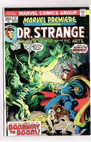Marvel Premiere 12 Nm Marvel Comics 1973 Dr.  Strange Frank Brunner Magic Bronze