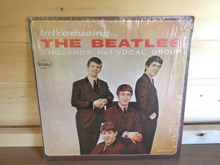 The Beatles,  Introducing,  Vinyl Lp,  Black Vee Jay,  Vjlp 1062,  Near Nm/nm