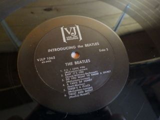 The Beatles,  Introducing,  Vinyl LP,  Black Vee Jay,  VJLP 1062,  Near NM/NM 3