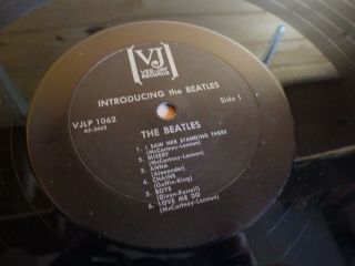 The Beatles,  Introducing,  Vinyl LP,  Black Vee Jay,  VJLP 1062,  Near NM/NM 6