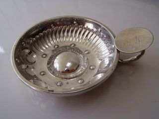 Antique French Solid Silver 61grams C.  1900 Tastevin Wine Taster Poincons Marks