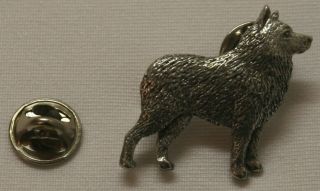 Schipperke Dog Fine Pewter Pin Jewelry Art Usa Made